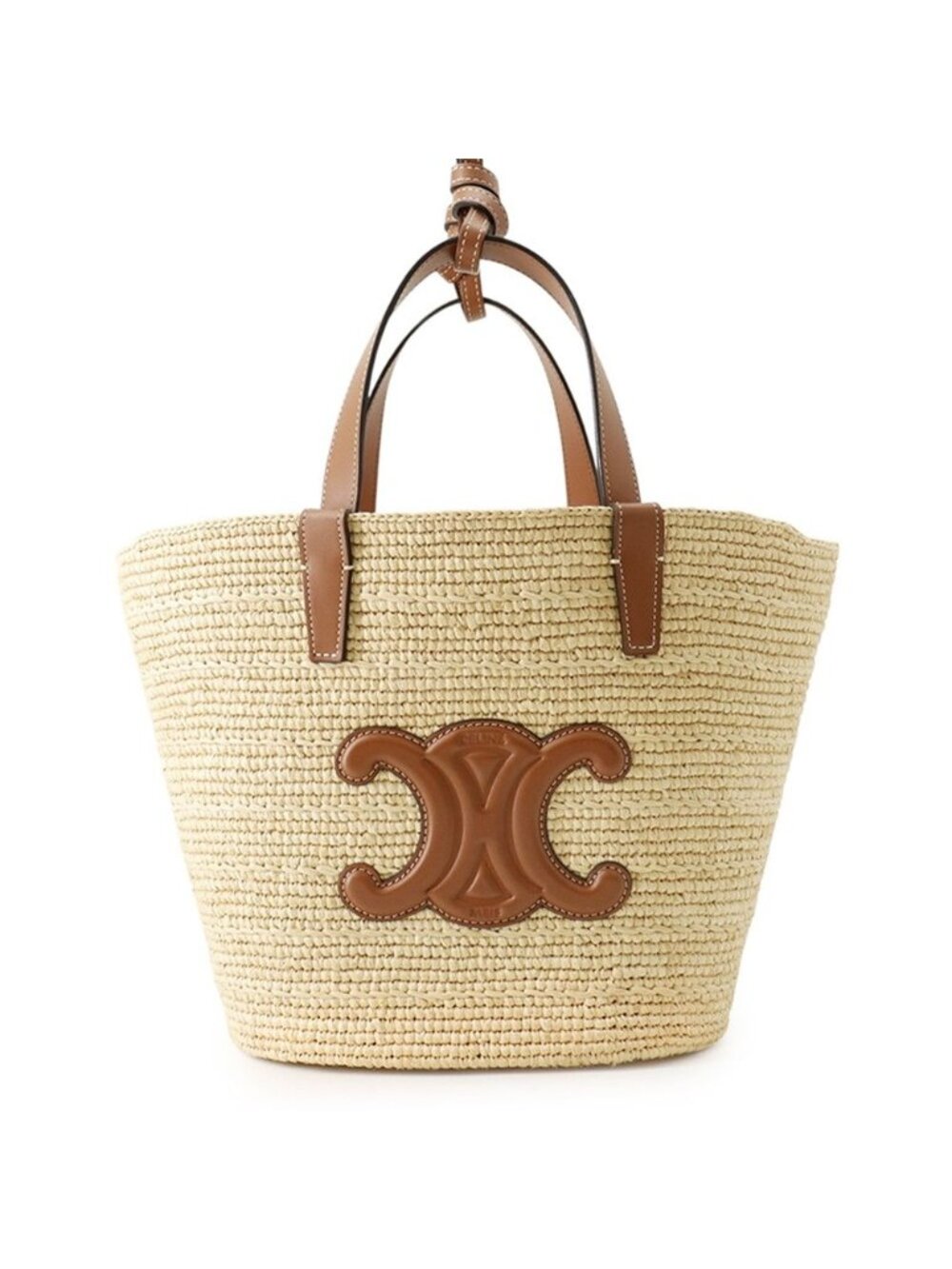 Celine Handbag Teen Supple Classic Panier Raffia Tote